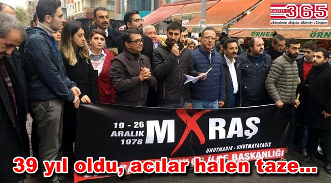 CHP Bahçelievler gençliği 'Maraş Katliamı'nı unutmadı