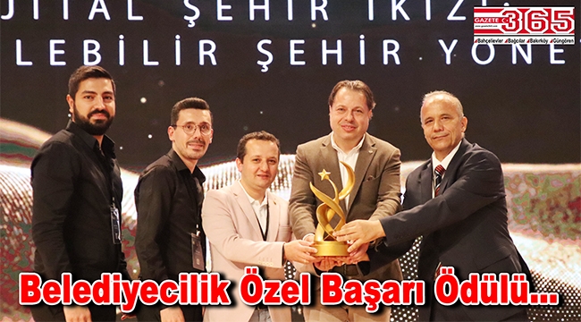 Bağcılar Belediyesi'ne özel başarı ödülü verildi