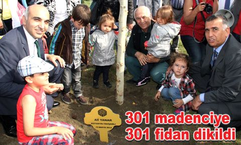 Bakırköy’de 301 madenciye 301 fidan dikildi