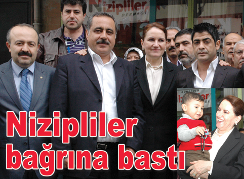 Meral Akşener, M. Akif Doğan'ın düzenlediği kahvaltıda Niziplilerle buluştu