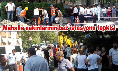 Mahalle sakinlerinin baz istasyonu tepkisi