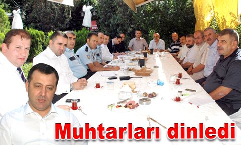 Bahçelievler Emniyet Müdürü muhtarları dinledi