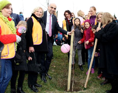 Çocuklar, meyveleri dallarından yiyecek