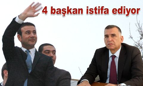 3 ilçe başkanı istifa etti