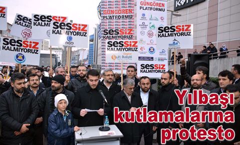 Yılbaşı kutlamalarına protesto...